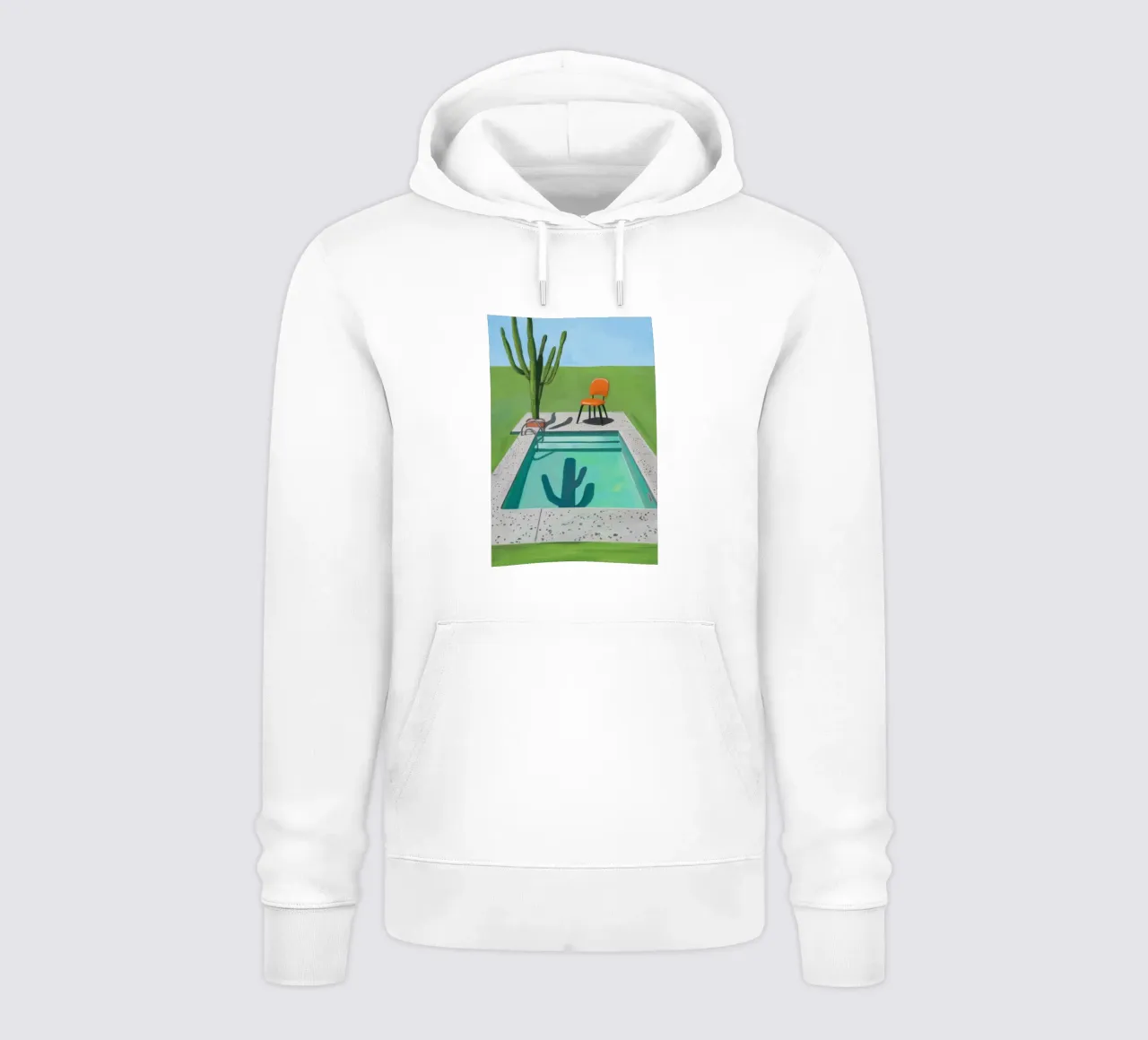 Serenità dei cactus a bordo piscina felpa con cappuccio da Pan Denim