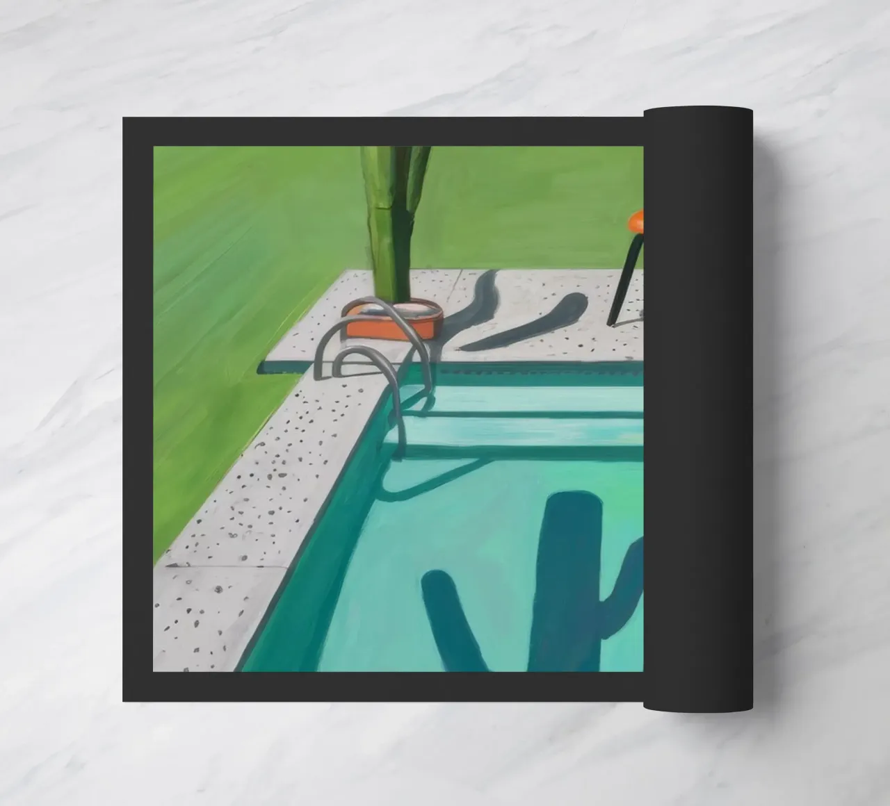 Serenità dei cactus a bordo piscina zerbino da Pan Denim