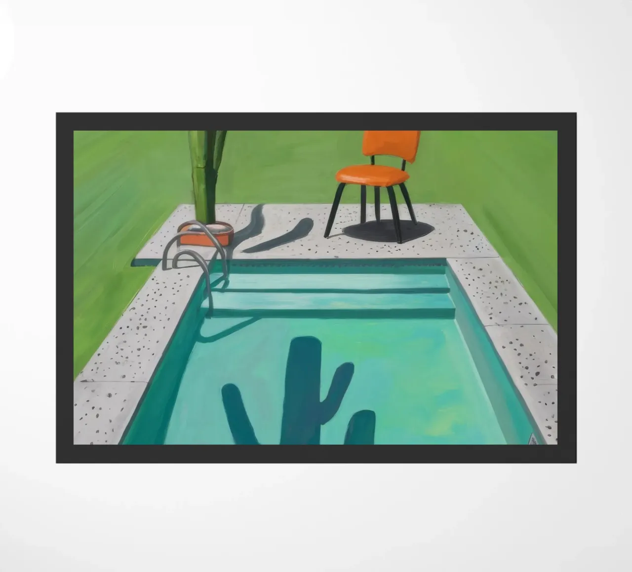 Serenità dei cactus a bordo piscina zerbino da Pan Denim