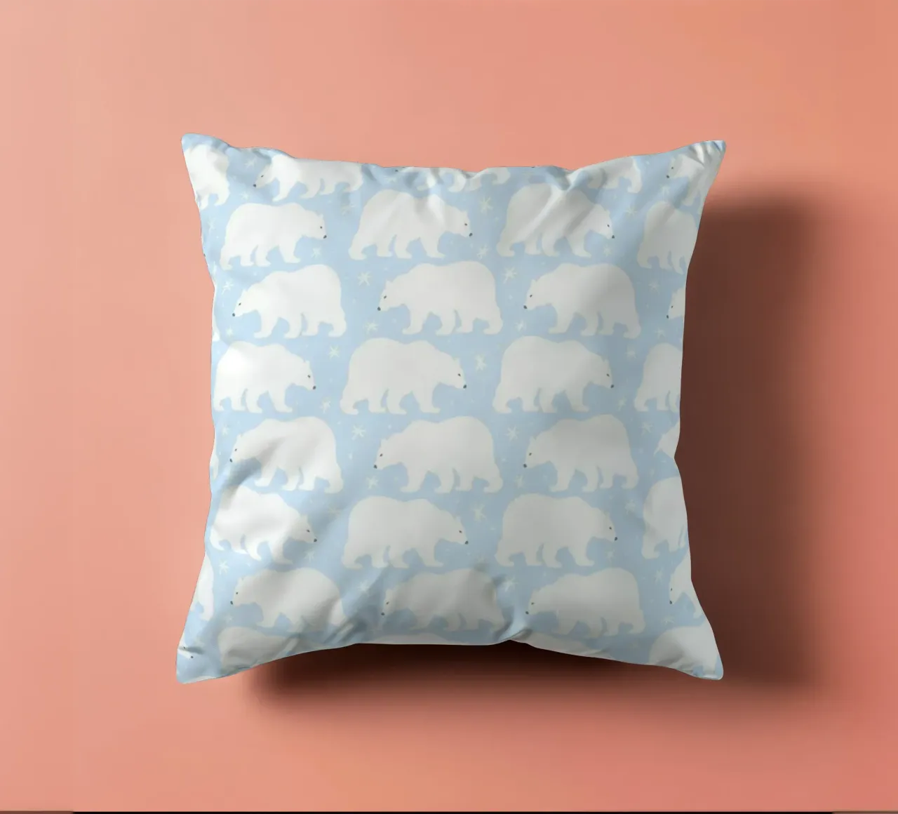 Polar Bear Pattern No 05 cuscino da treechild