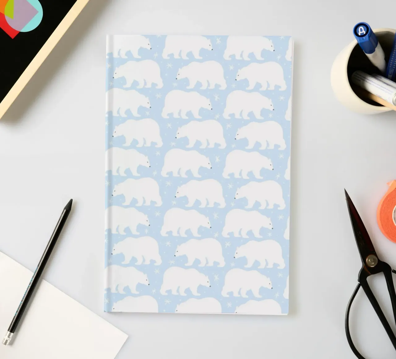 Polar Bear Pattern No 05 notebook by treechild
