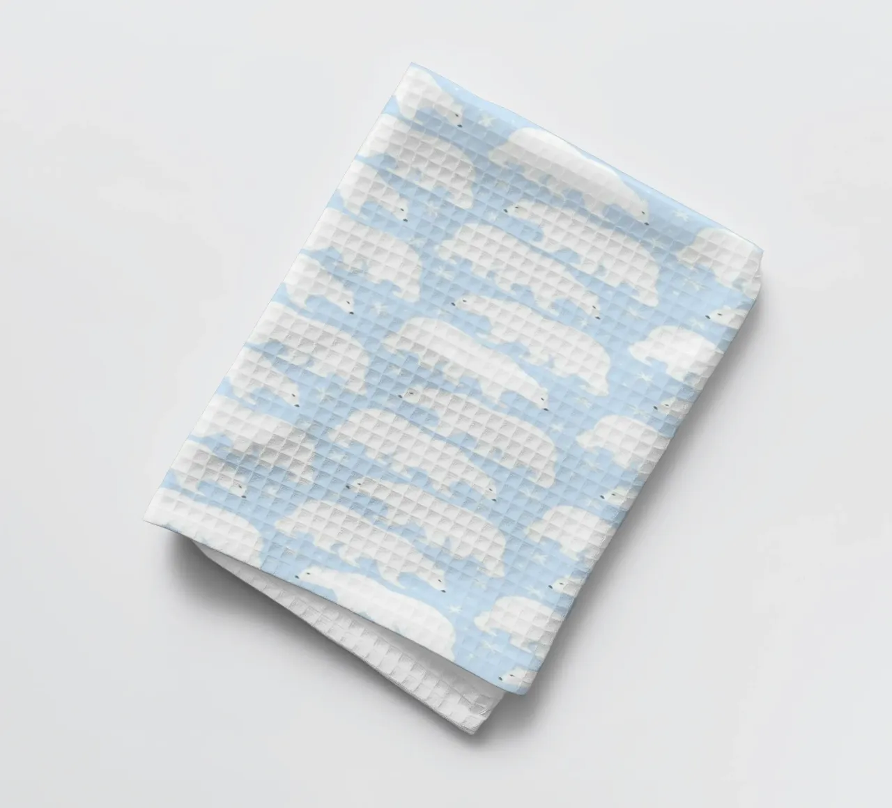 Polar Bear Pattern No 05 canovaccio da cucina da treechild