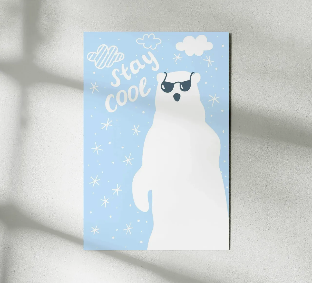 Polar Bear Stay Cool alluminio dibond da treechild