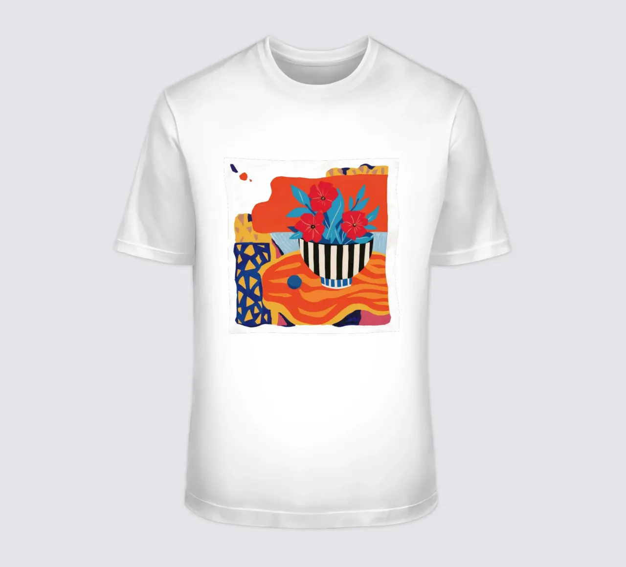 Bouquet astratto a righe t-shirt da Tiga Bersama