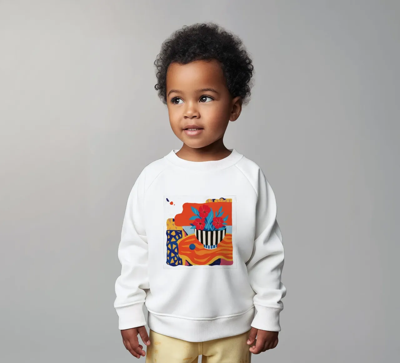 Ramo de rayas abstractas sudadera de bebé de Tiga Bersama