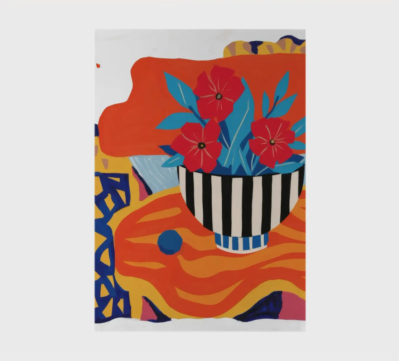 Abstract Stripe Bouquet notebook by Tiga Bersama