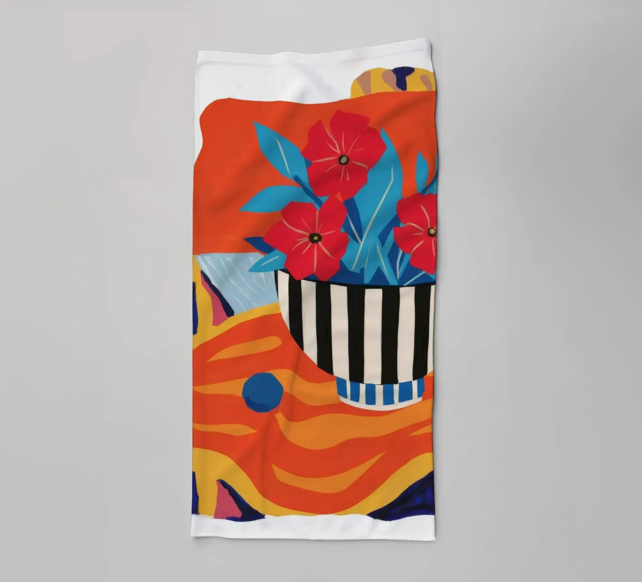 Abstract Stripe Bouquet towel by Tiga Bersama