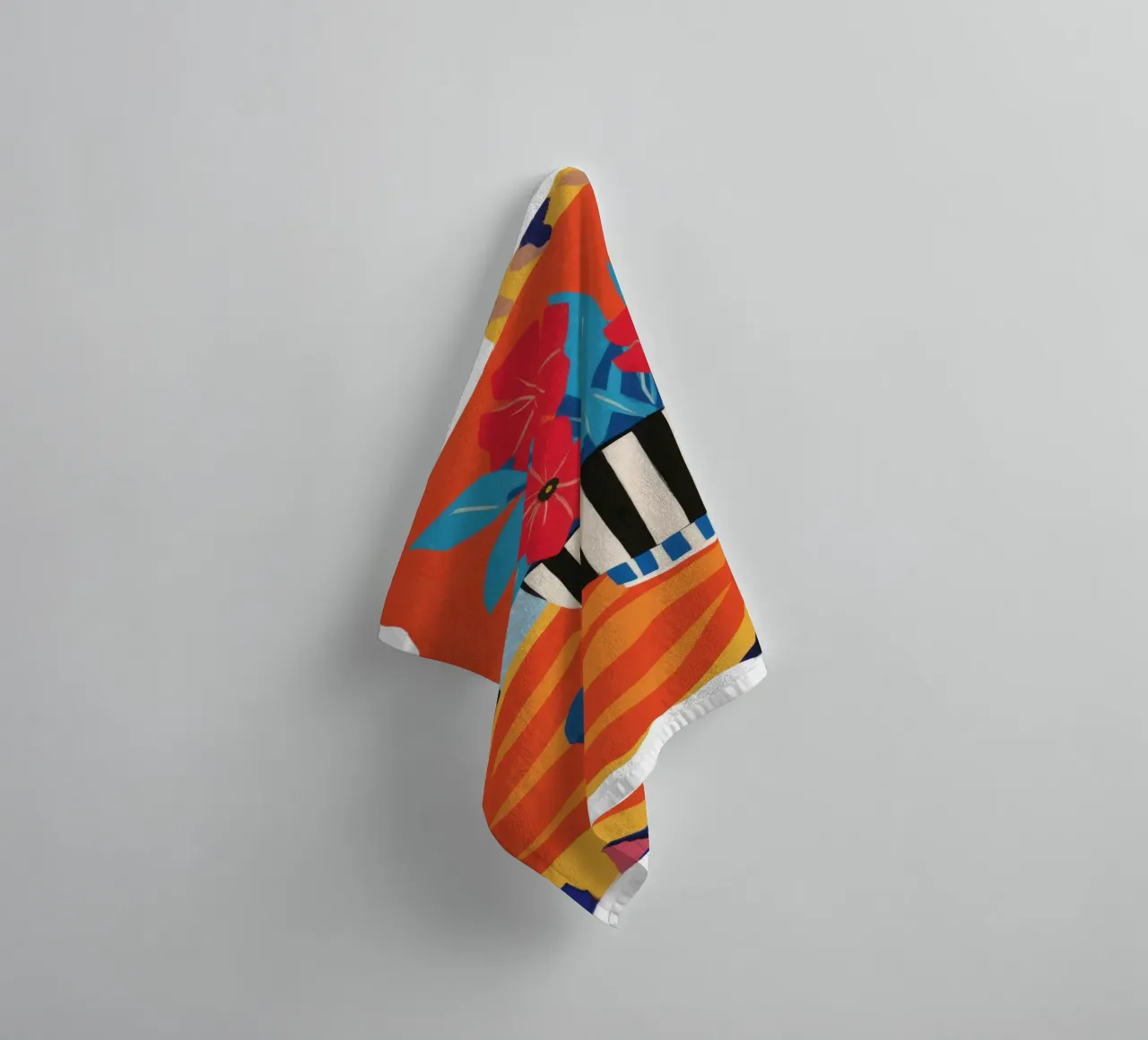 Abstract Stripe Bouquet towel by Tiga Bersama