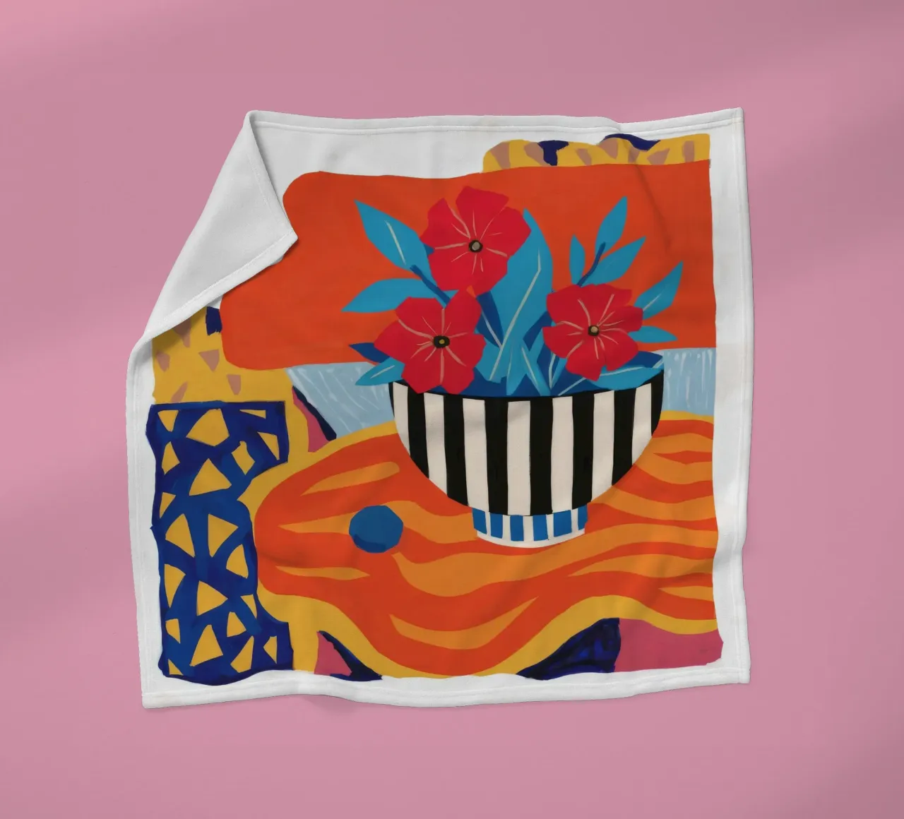 Bouquet astratto a righe coperta in pile da Tiga Bersama