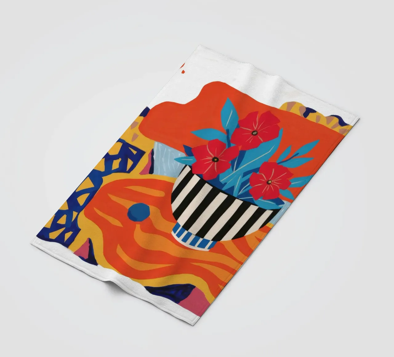 Bouquet astratto a righe coperta in pile da Tiga Bersama