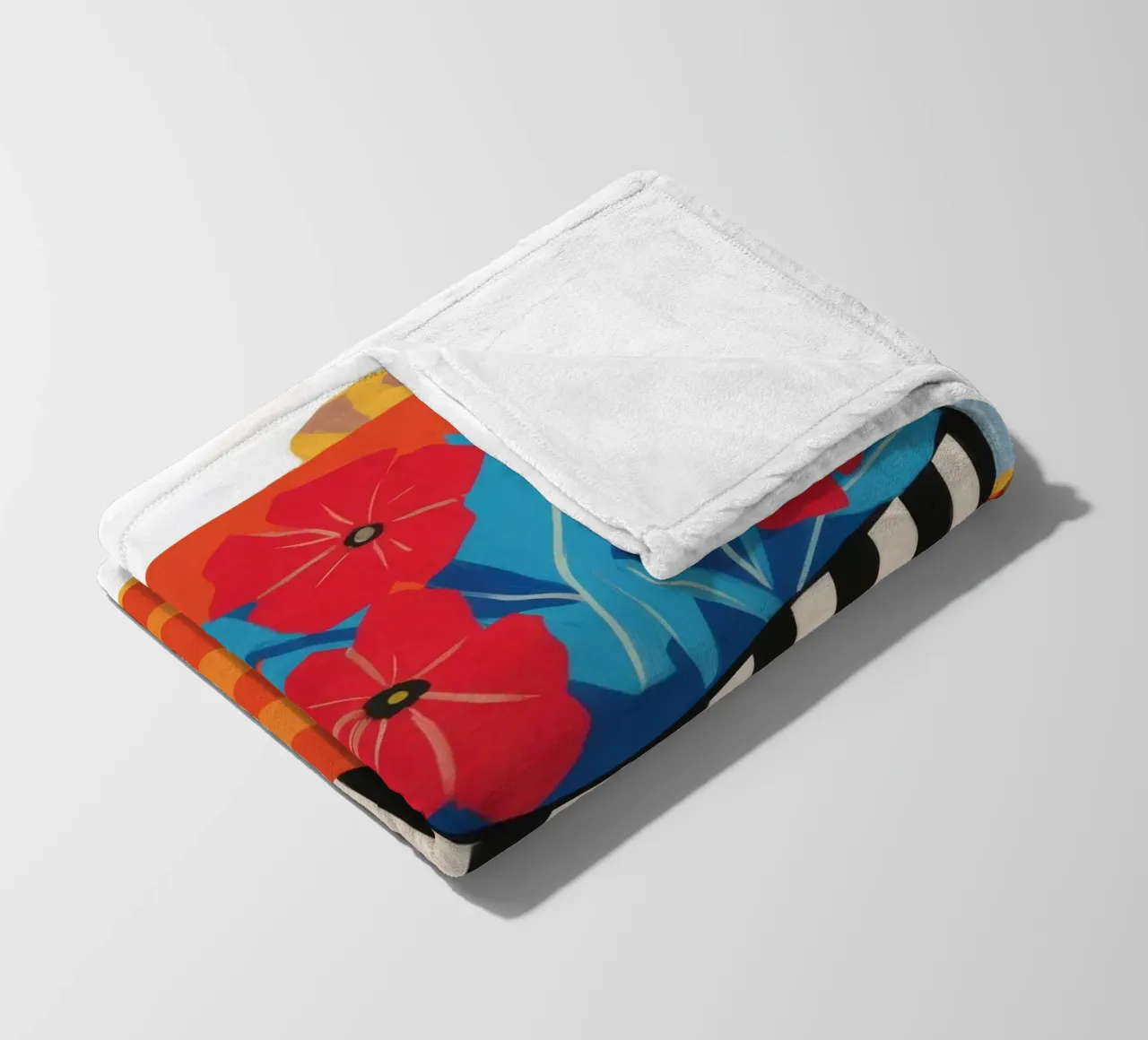 Bouquet astratto a righe coperta in pile da Tiga Bersama