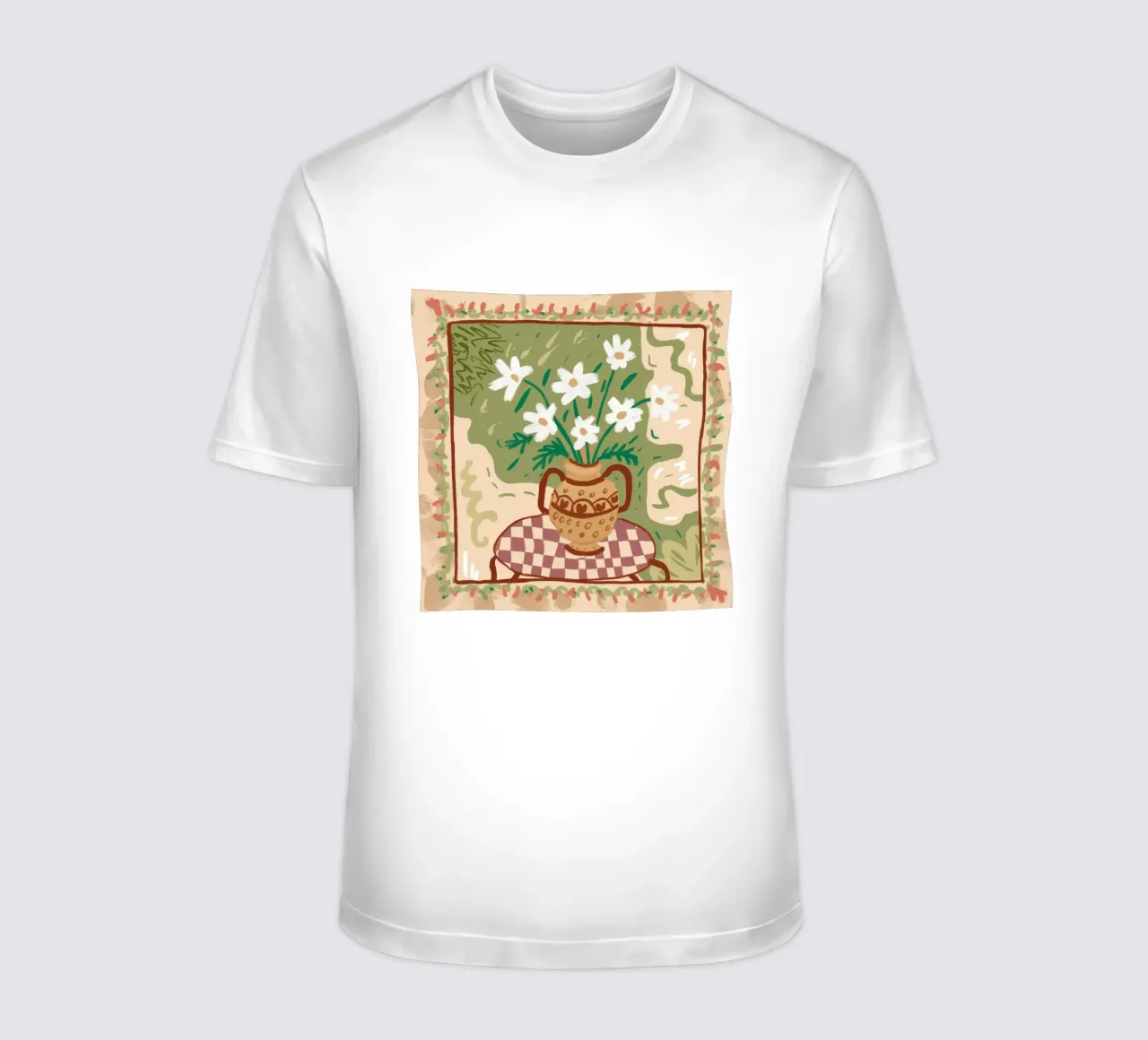 Arazzo giglio a scacchi t-shirt da Pan Denim