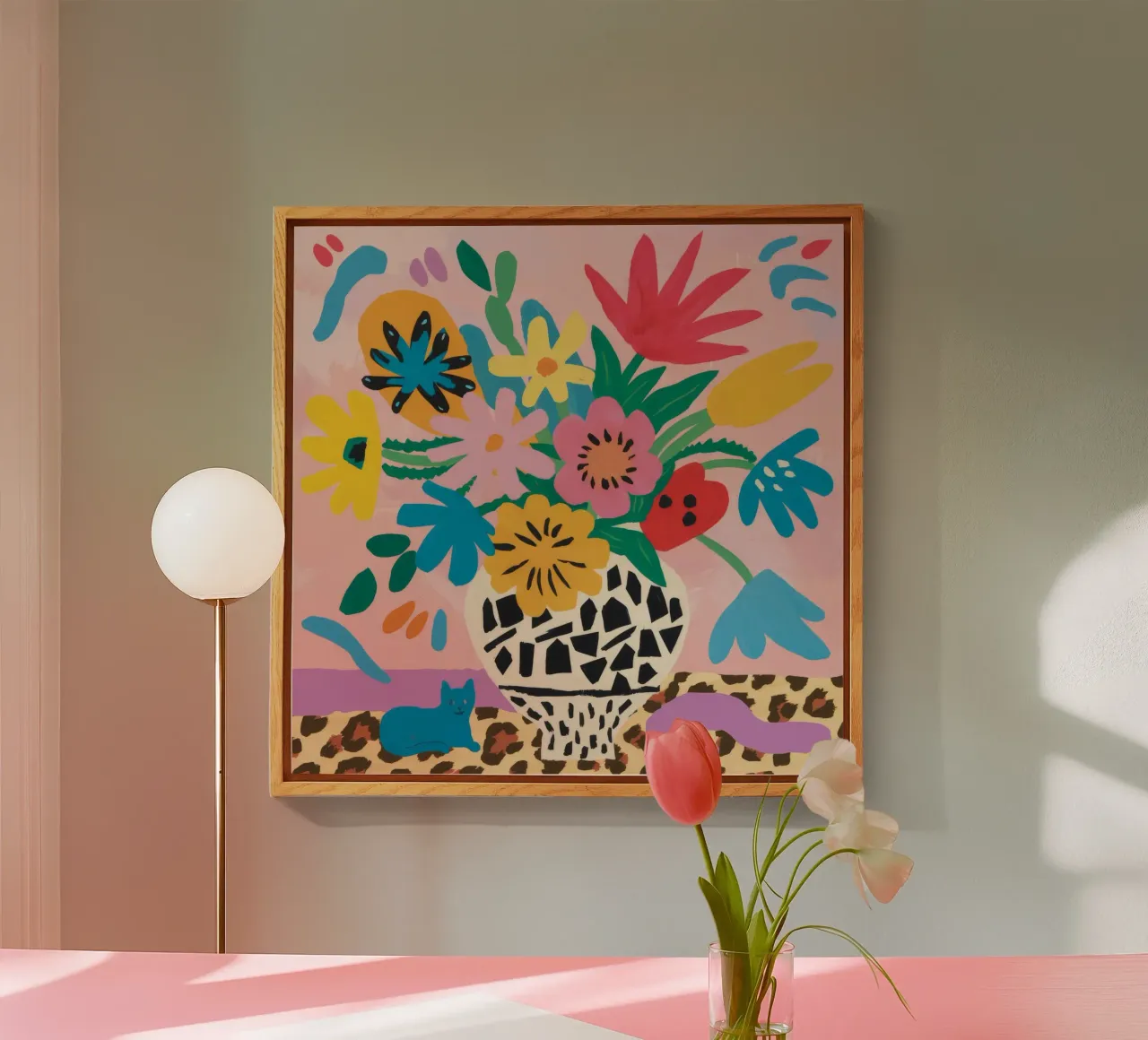 Vaso leopardato Bloomfest plexiglass da Tiga Bersama