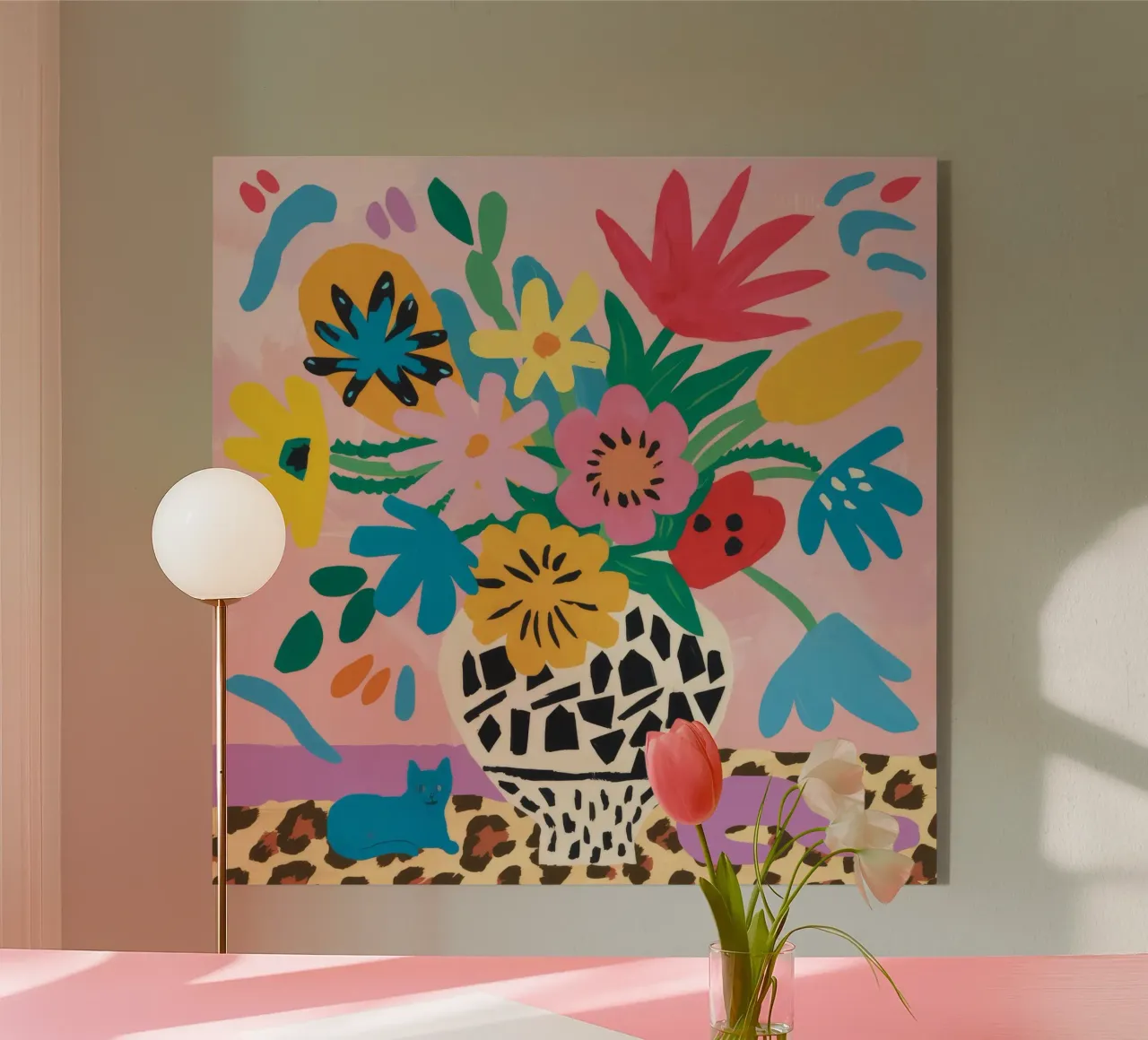 Vaso leopardato Bloomfest plexiglass da Tiga Bersama