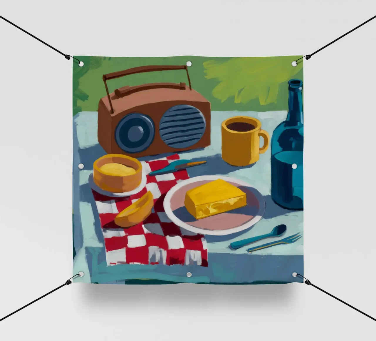 Radio Repast retrò telo in pvc da Fable Tempa