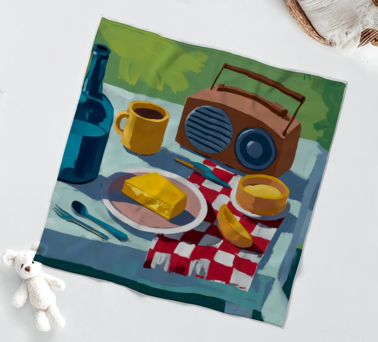 Radio Repast retrò coperta in pile da Fable Tempa