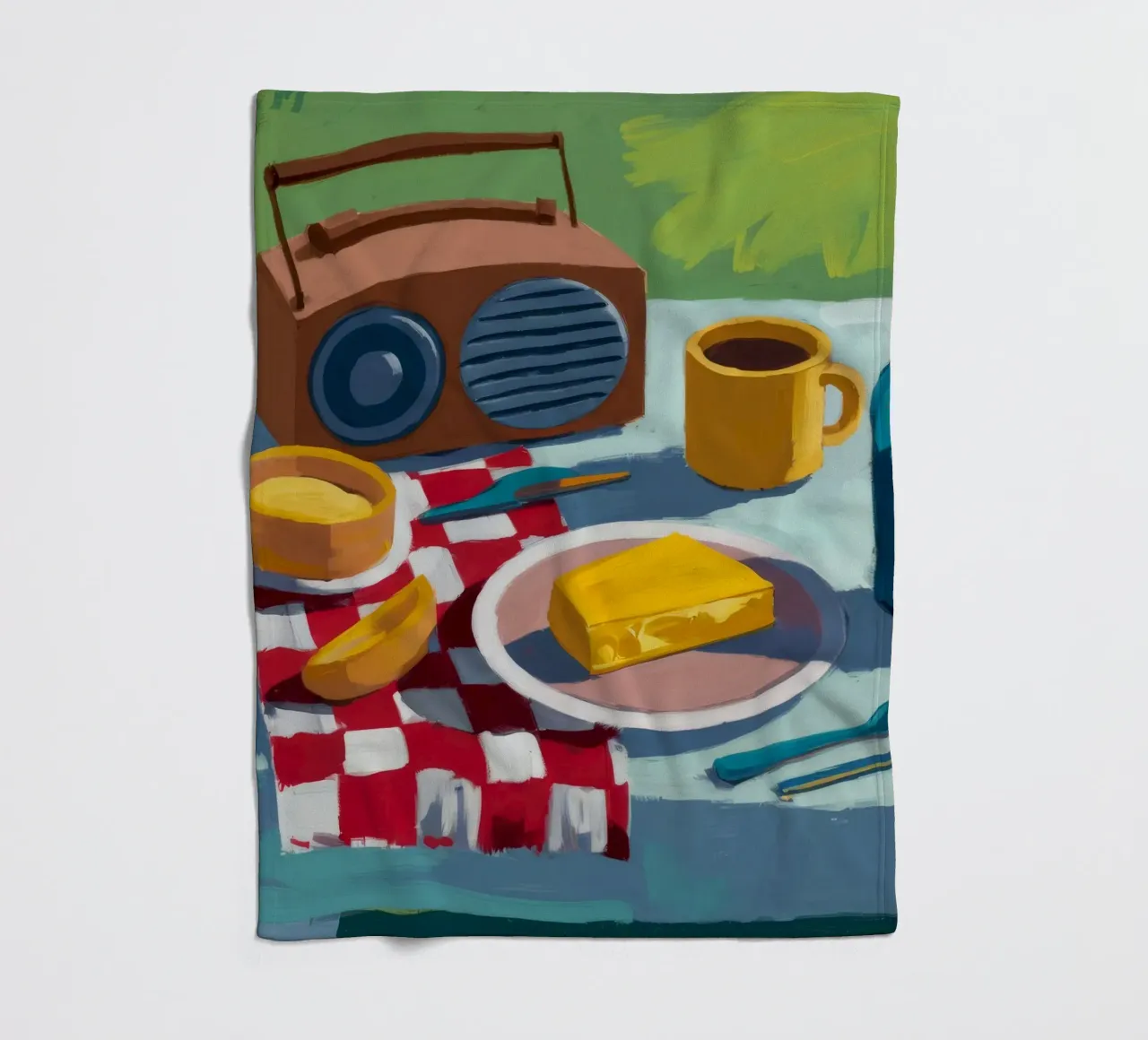 Radio Repast retrò coperta in pile da Fable Tempa