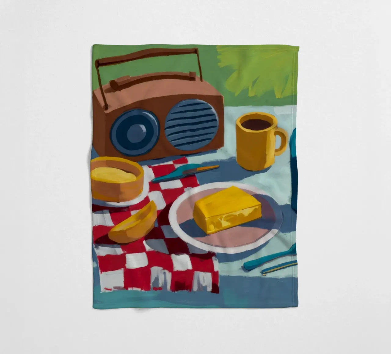 Radio Repast retrò coperta in pile da Fable Tempa