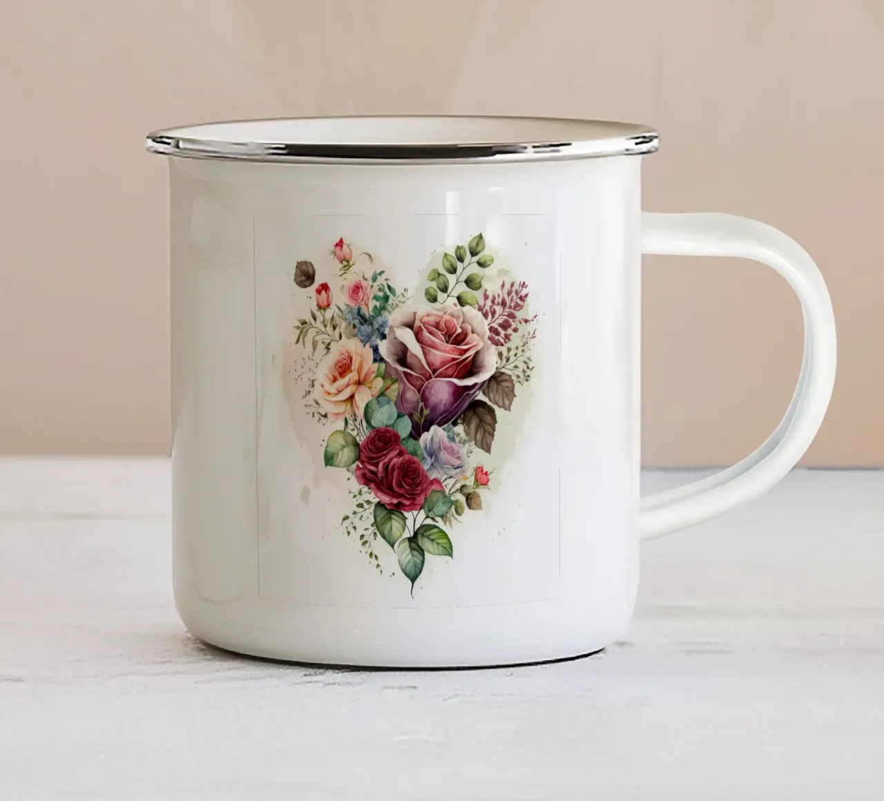 Arte da parete di Imagine tazza in smalto da Imagine