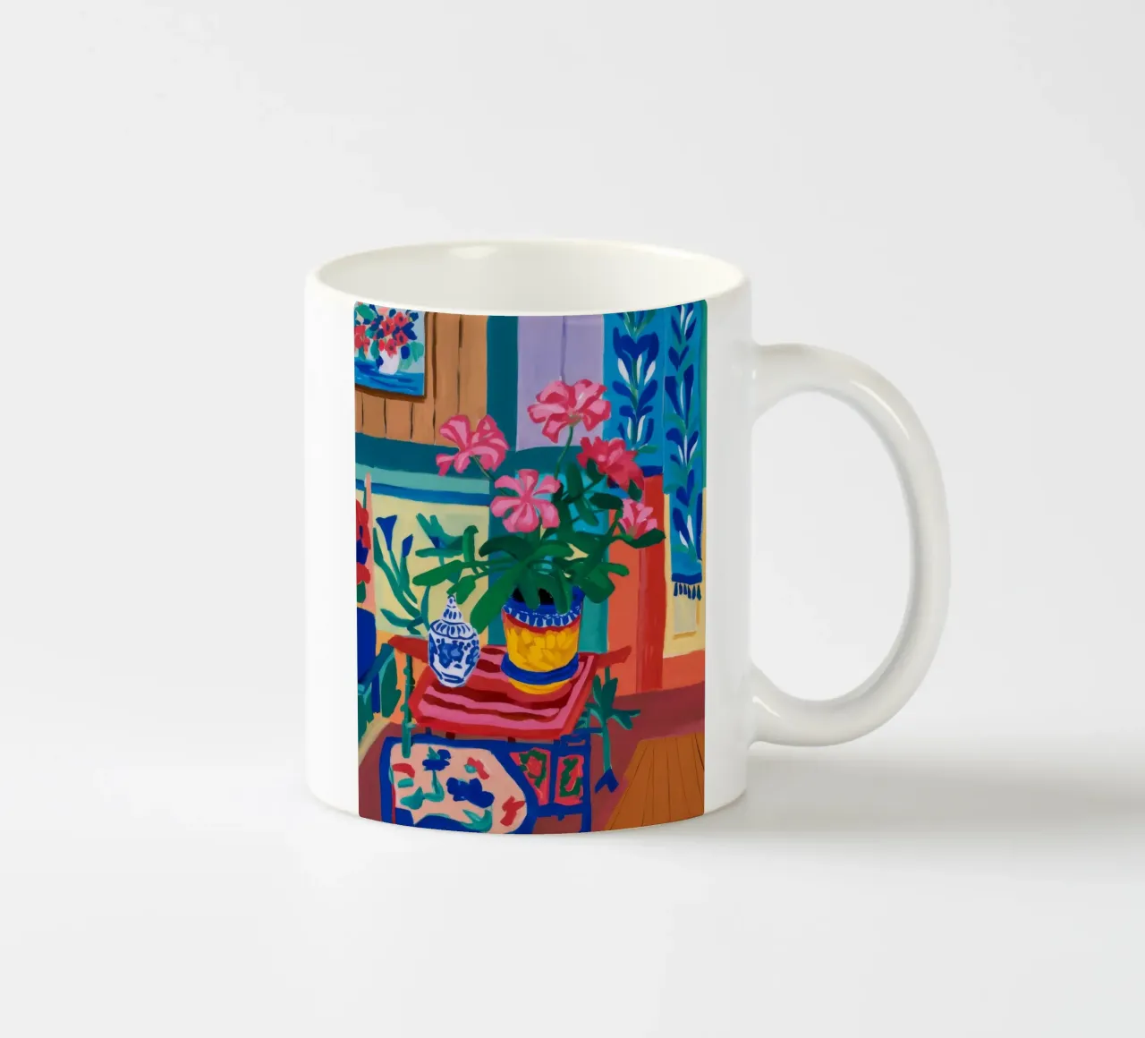 Angolo delle piante bohémien tazza in ceramica da Pan Denim