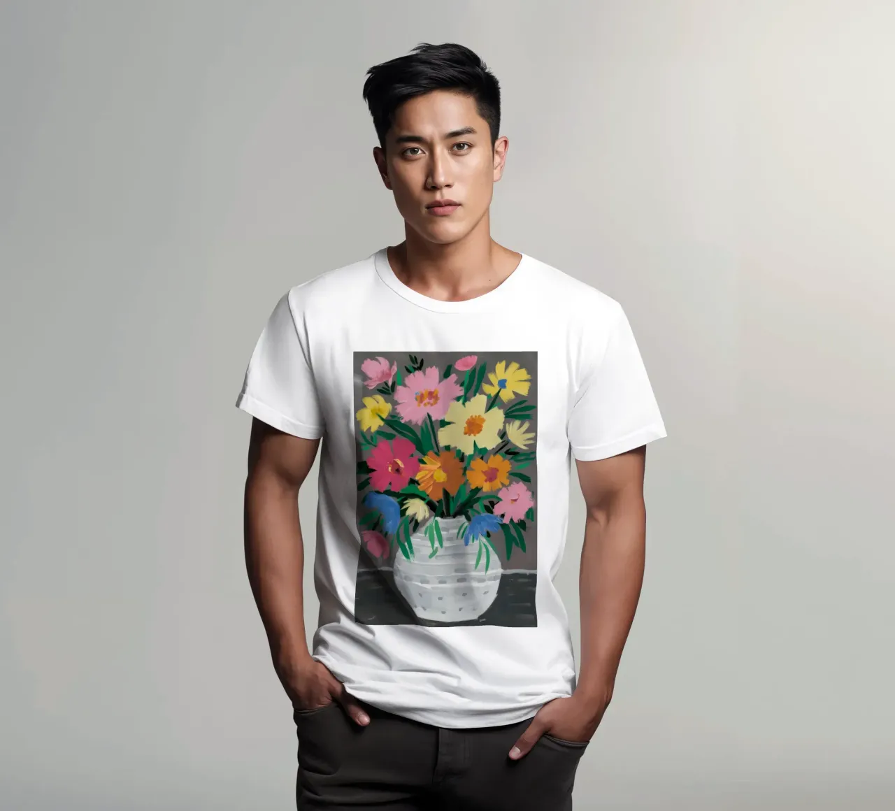 Korbblüten gewebt T-Shirt von Tiga Bersama