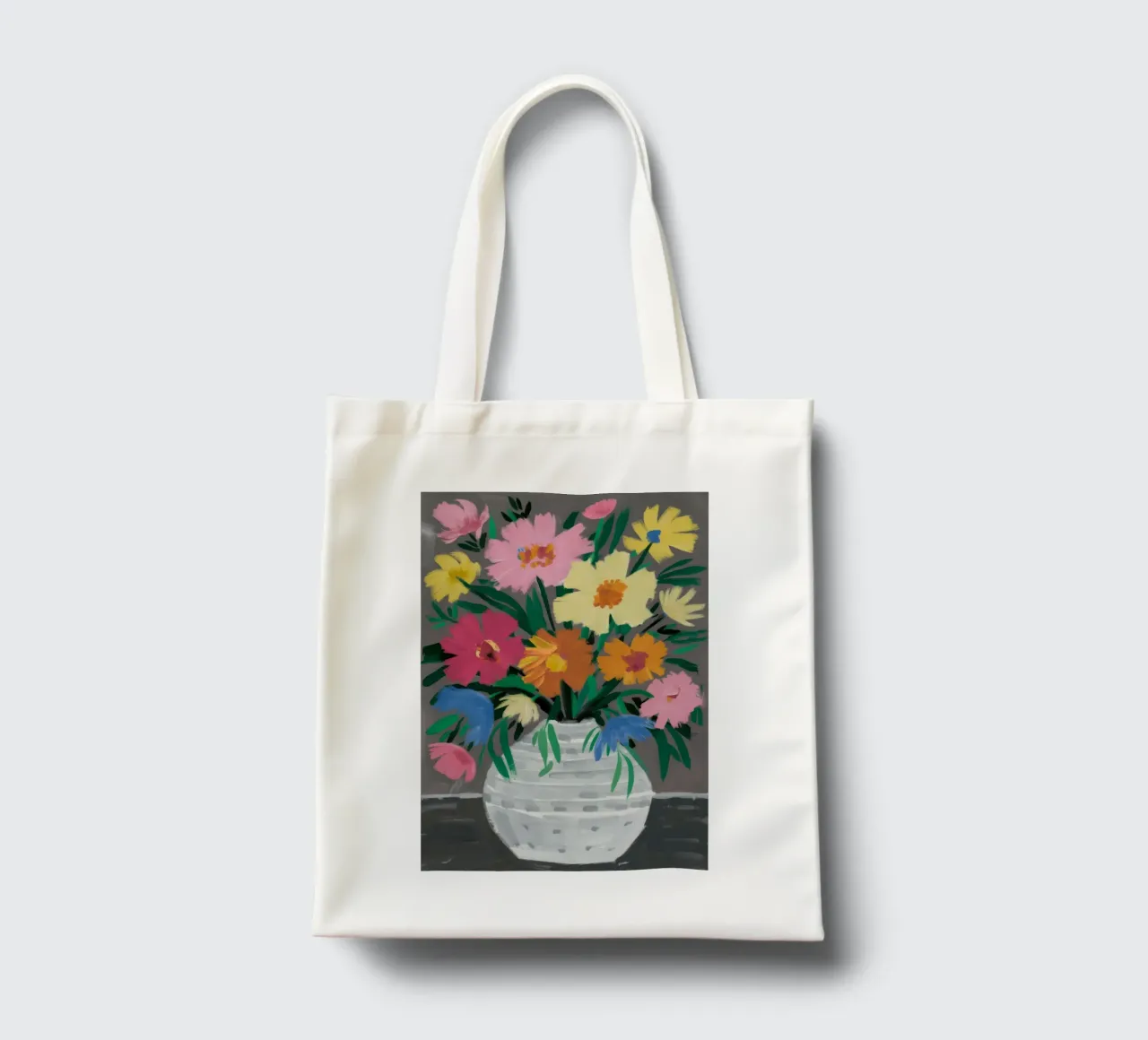 Panier tressé Blooms tote bag de Tiga Bersama