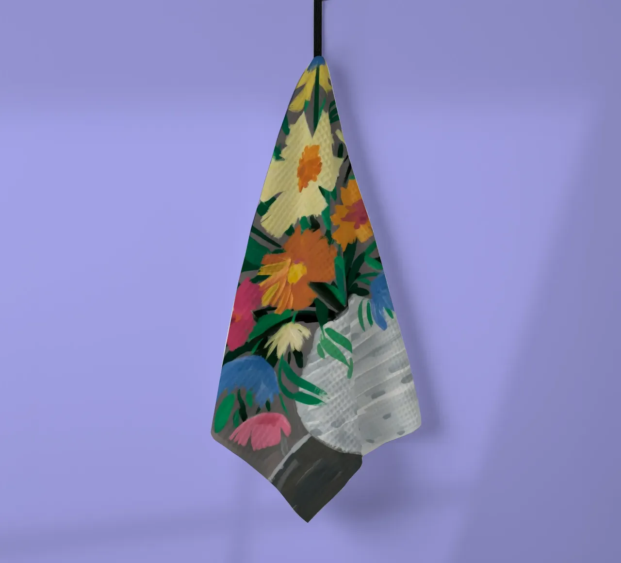 Fiori di cesto intrecciati canovaccio da cucina da Tiga Bersama