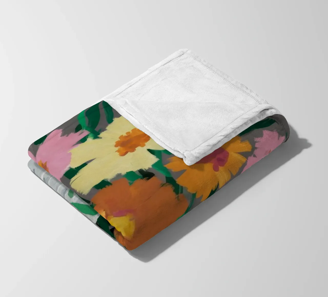 Panier tressé Blooms plaid polaire de Tiga Bersama