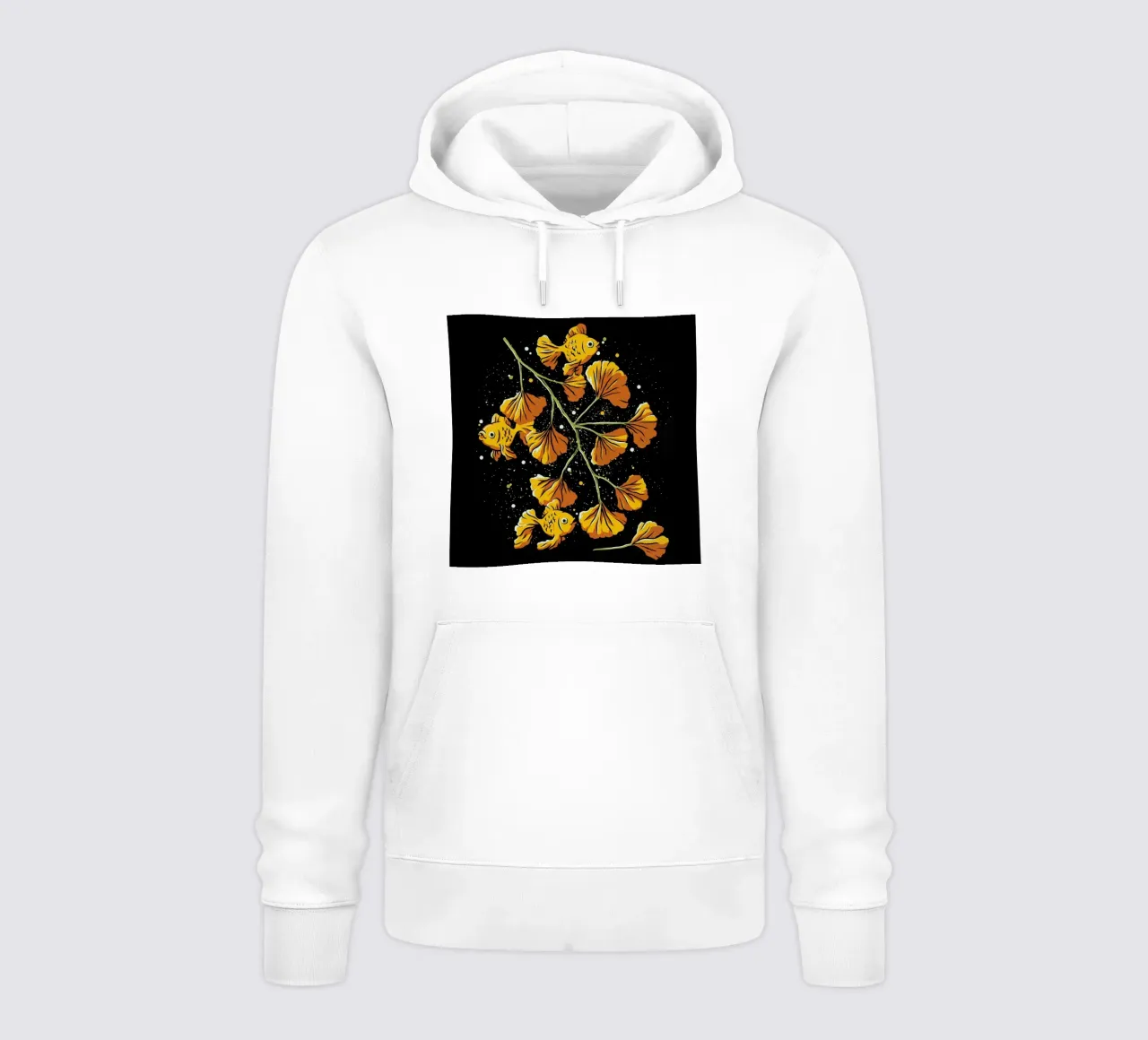 Ginkgo Golden Fish felpa con cappuccio da Tobe Fonseca