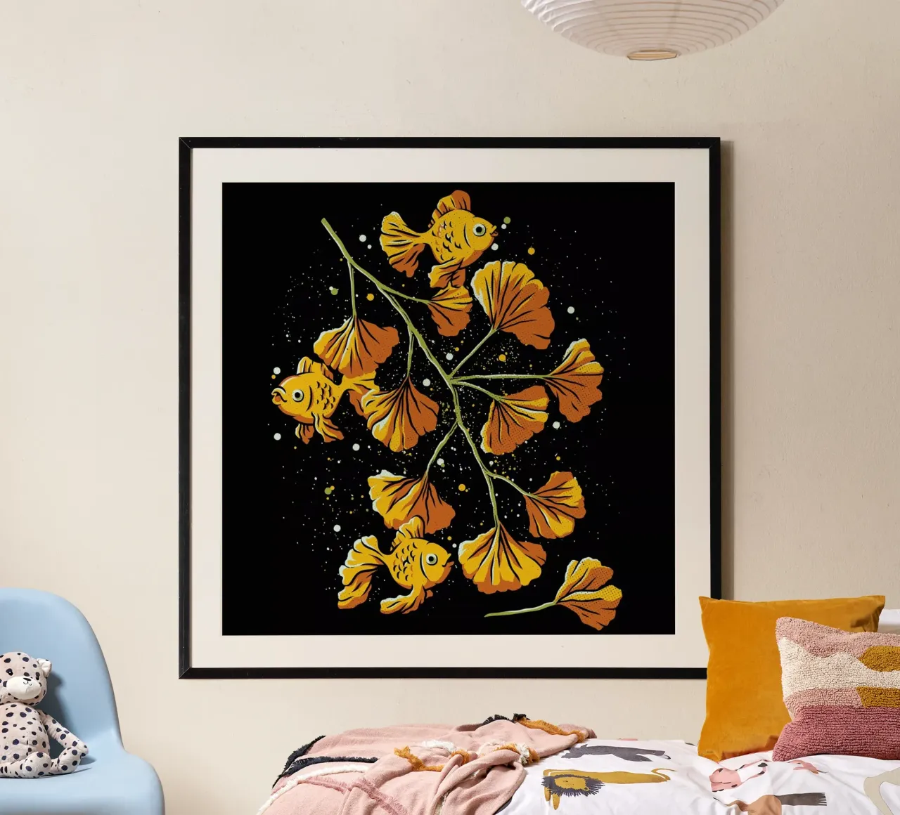Ginkgo Golden Fish carta hahnemühle da Tobe Fonseca