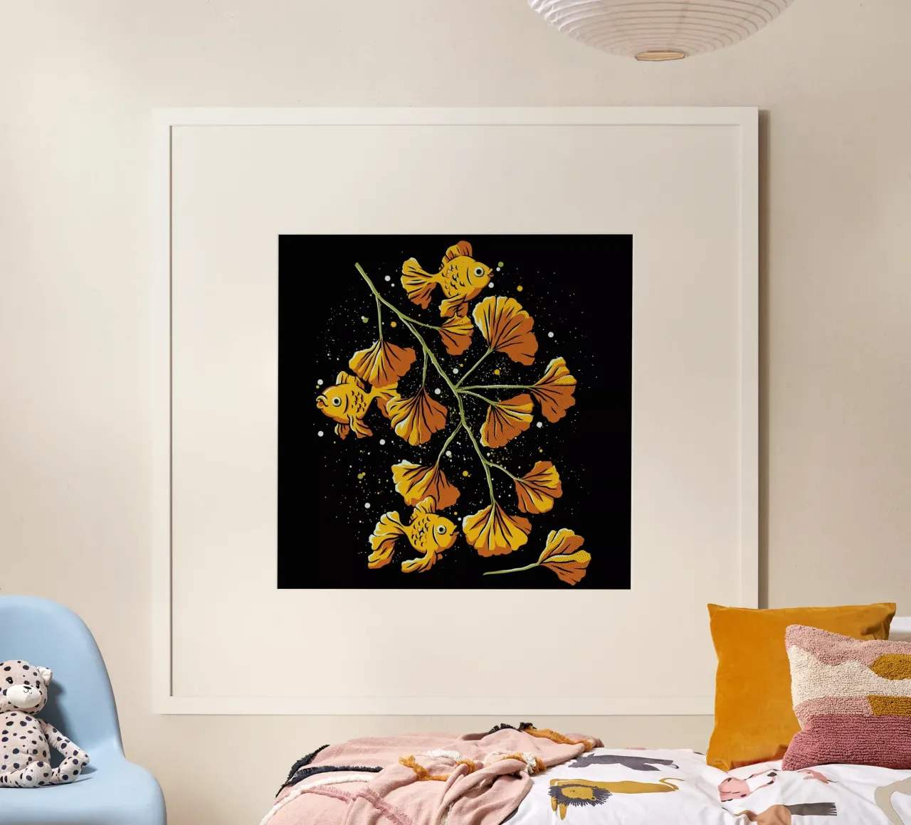 Ginkgo Golden Fish carta hahnemühle da Tobe Fonseca