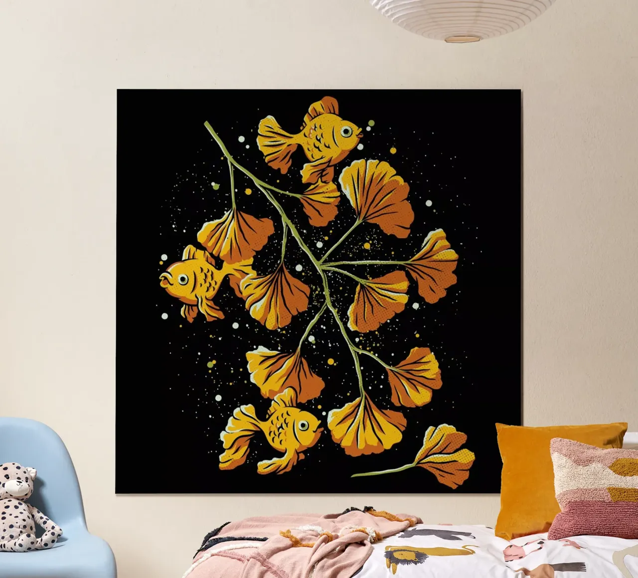 Ginkgo Golden Fish carta hahnemühle da Tobe Fonseca