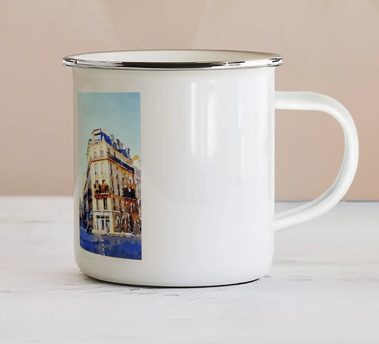 Parigi tazza in smalto da Massimo Frascogna