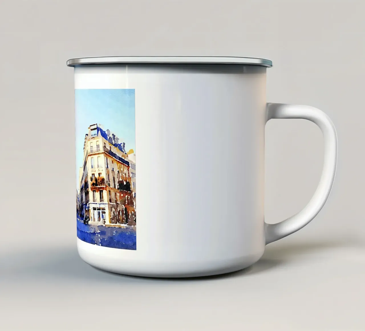Parigi tazza in smalto da Massimo Frascogna