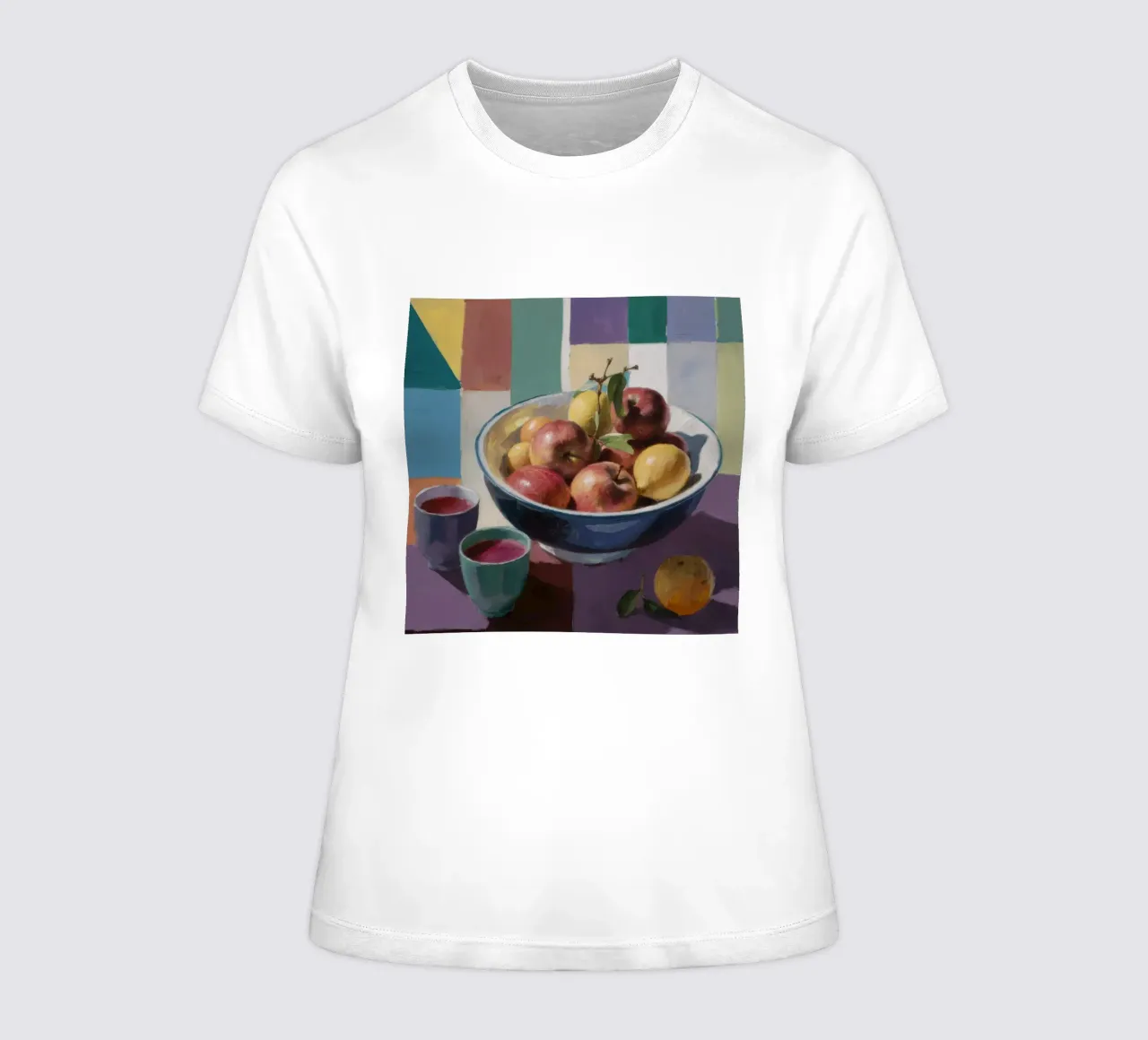 Garnet Apple Repose women's fitted t-shirt by Fable Tempa