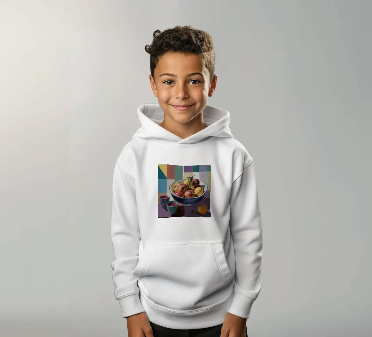 Garnet Apple Repose kids hoodie by Fable Tempa