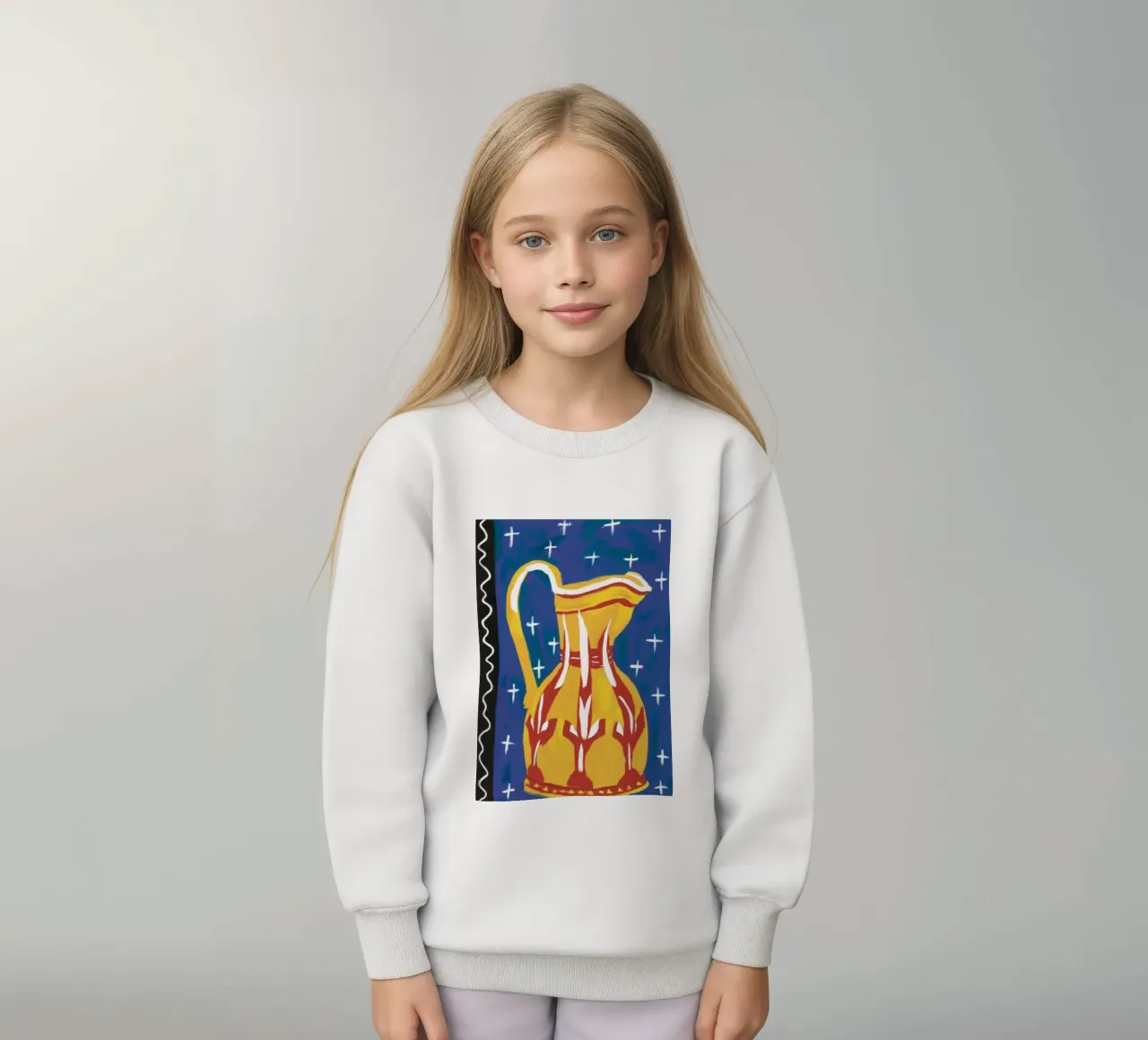 Brocca gialla Capriccio felpa bambino da Pan Denim