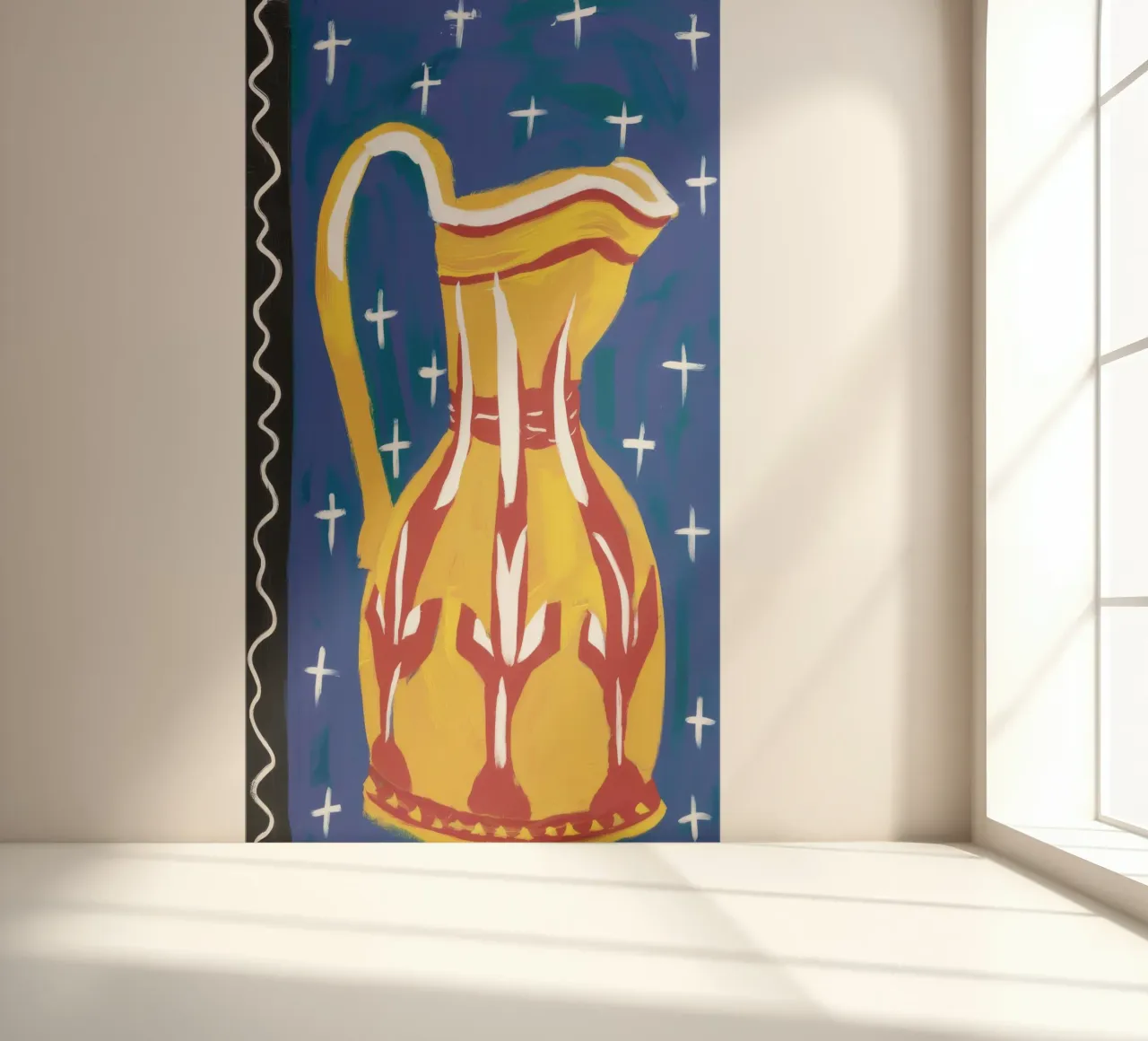 Pichet jaune Whimsy papier peint photo de Pan Denim