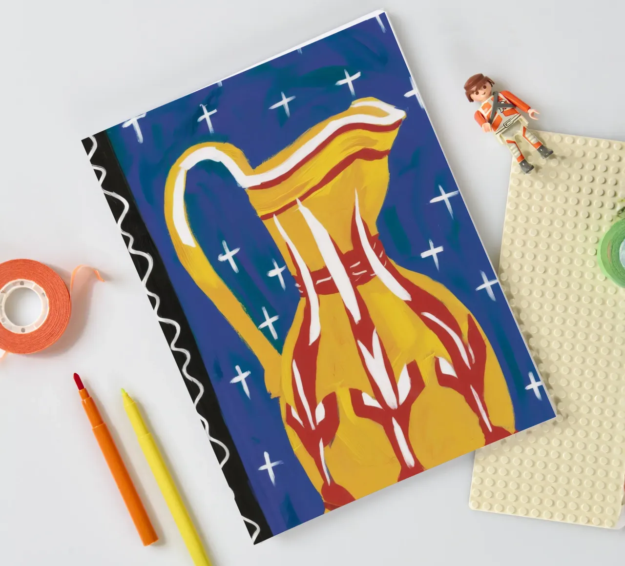 Yellow Pitcher Whimsy notebook by Pan Denim