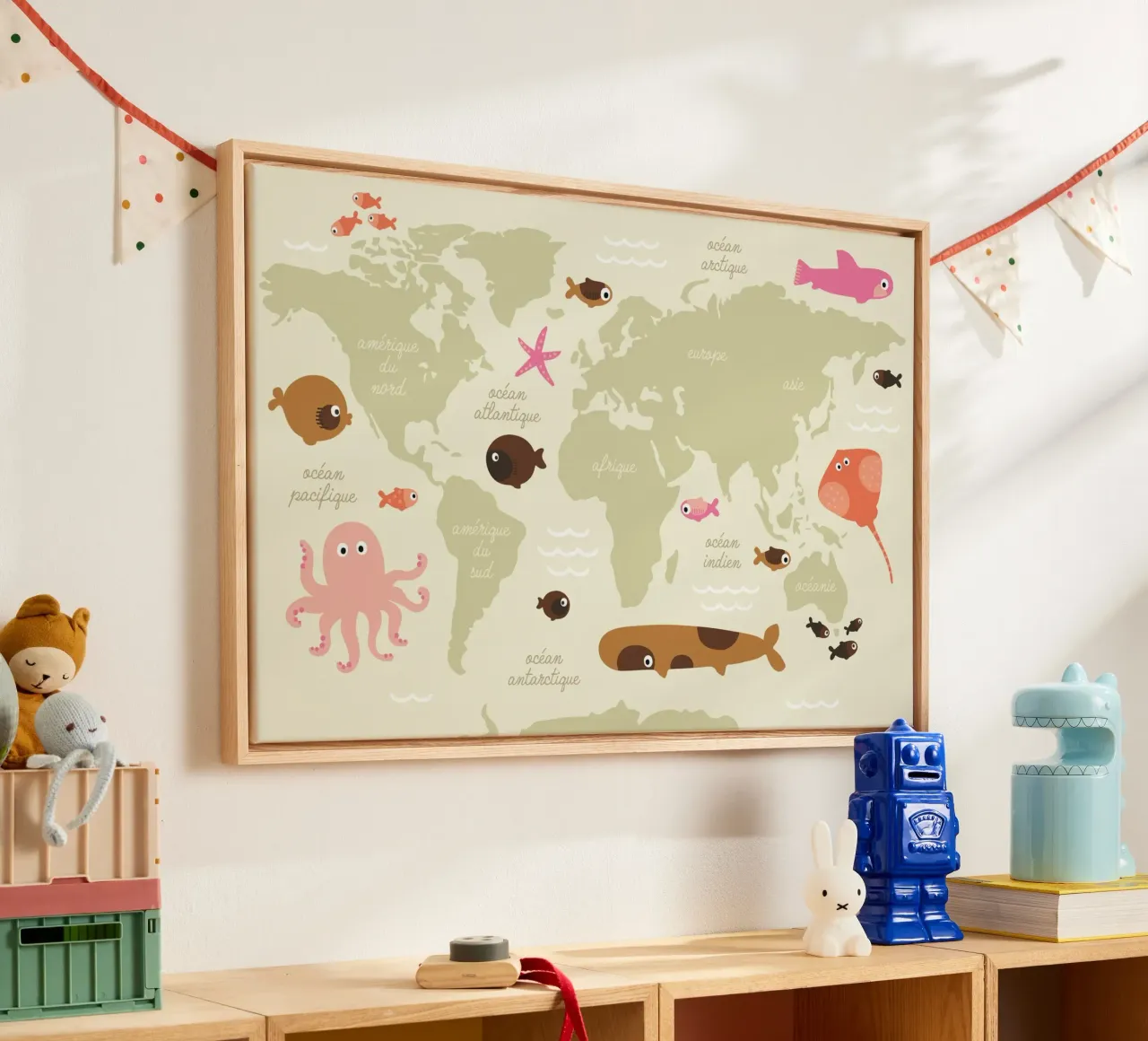 the marine world canvas with Floater frame by STUDIO 4H37