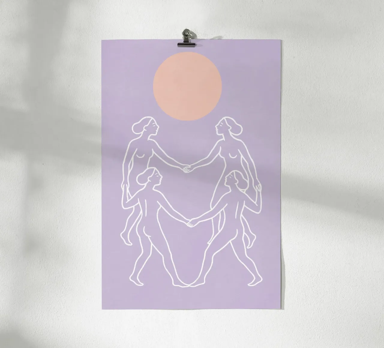 The Sun Dancer poster con telaio in plastica da treechild