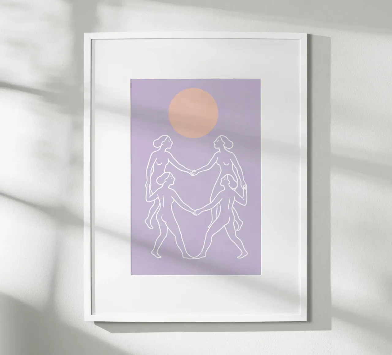 The Sun Dancer poster con telaio in plastica da treechild