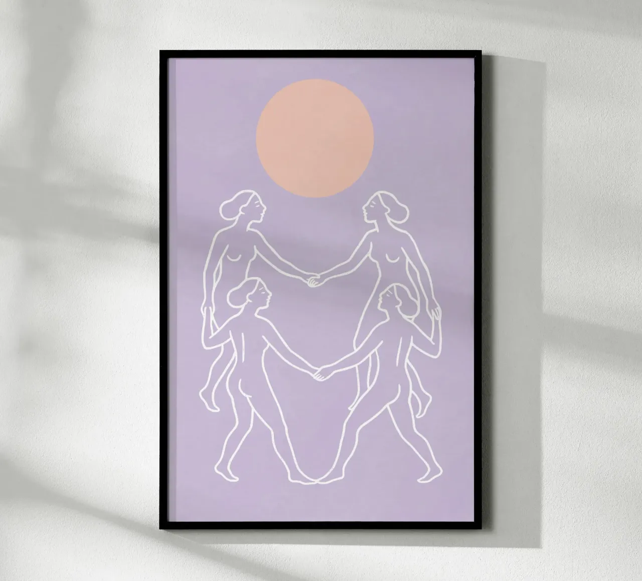 The Sun Dancer poster con telaio in plastica da treechild