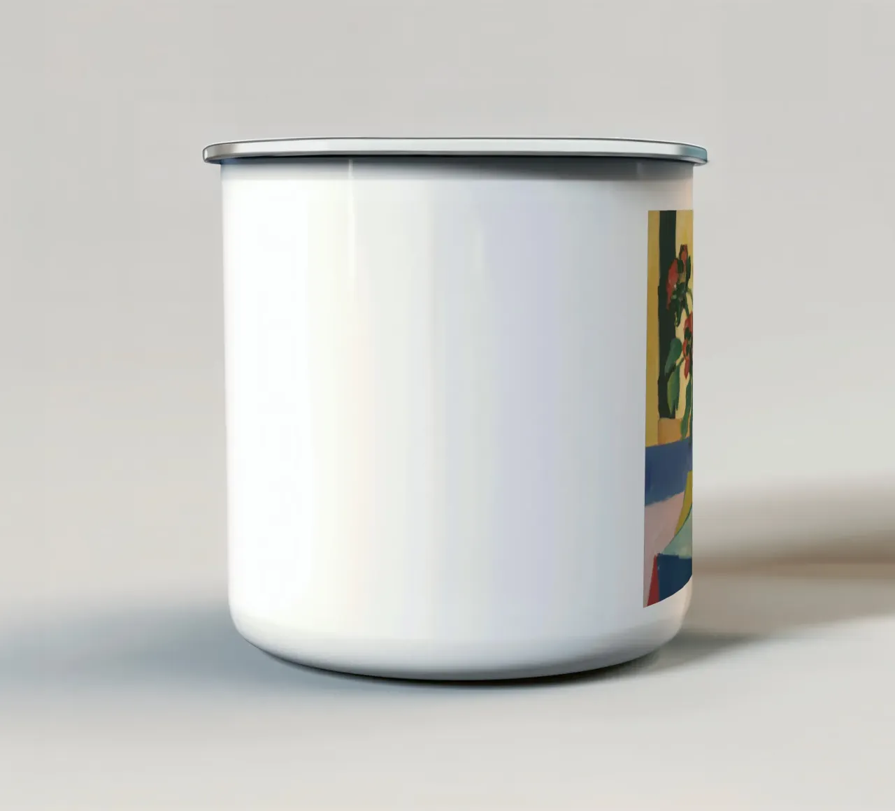 Fiore di bacche di cobalto tazza in smalto da Fable Tempa