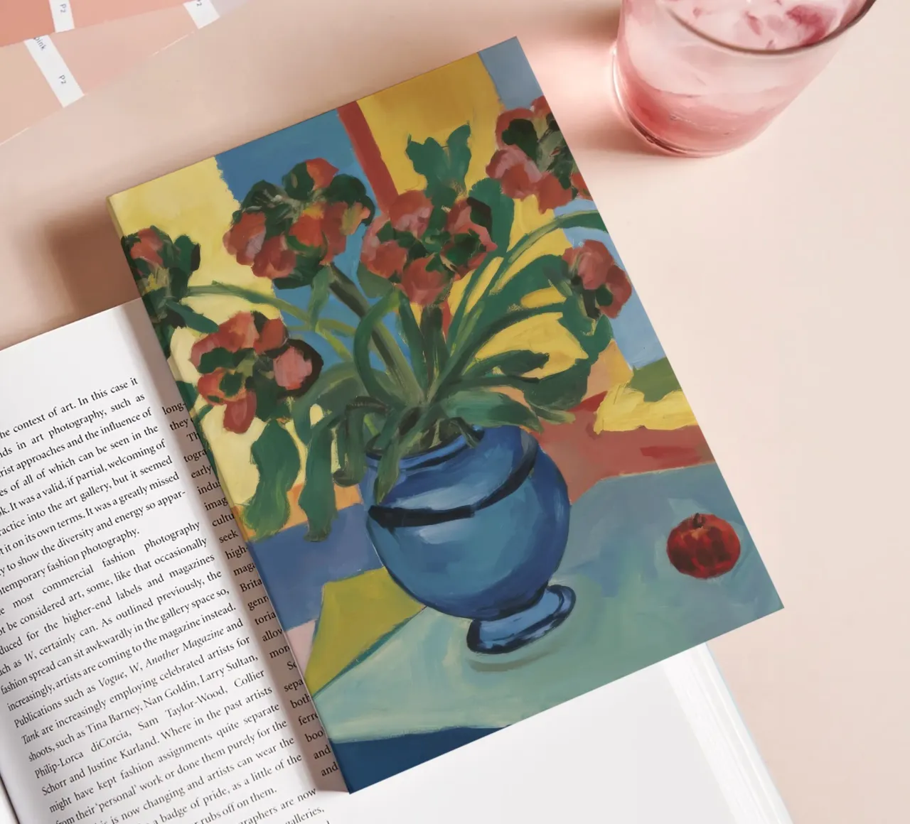 Cobalt Berry Bloom notebook by Fable Tempa