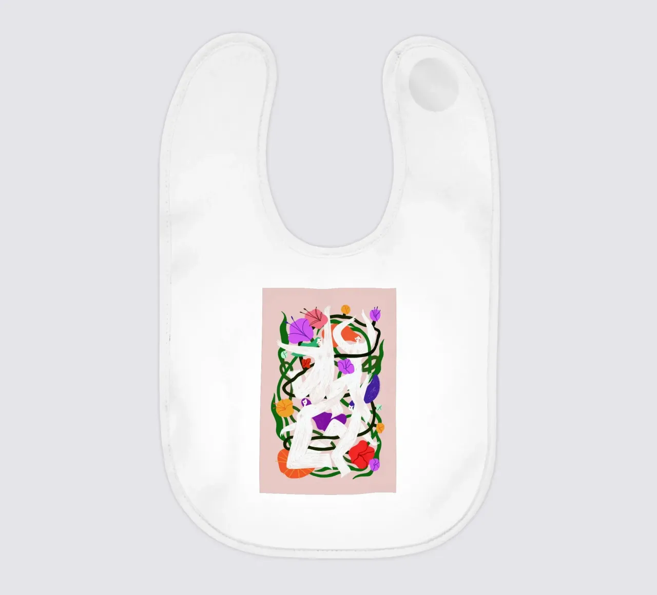 Forget Me Knots baby bib by Pure