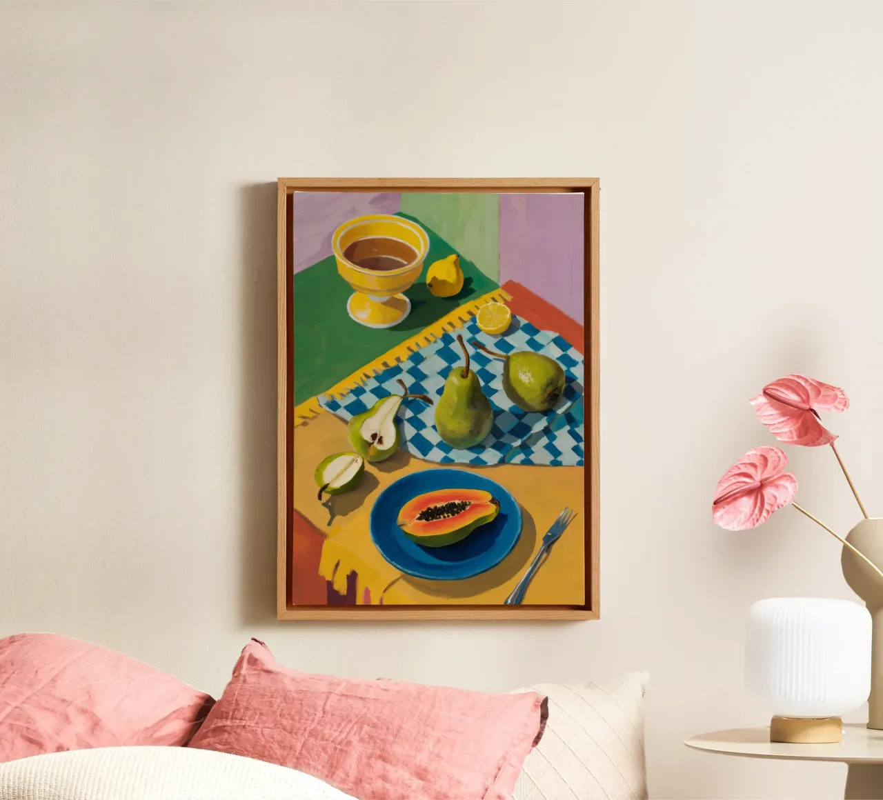 Papaja Peer Duet canvas met Baklijst van Fable Tempa