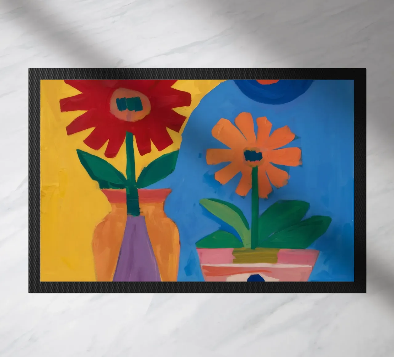 Fiori di colore primario zerbino da Pan Denim