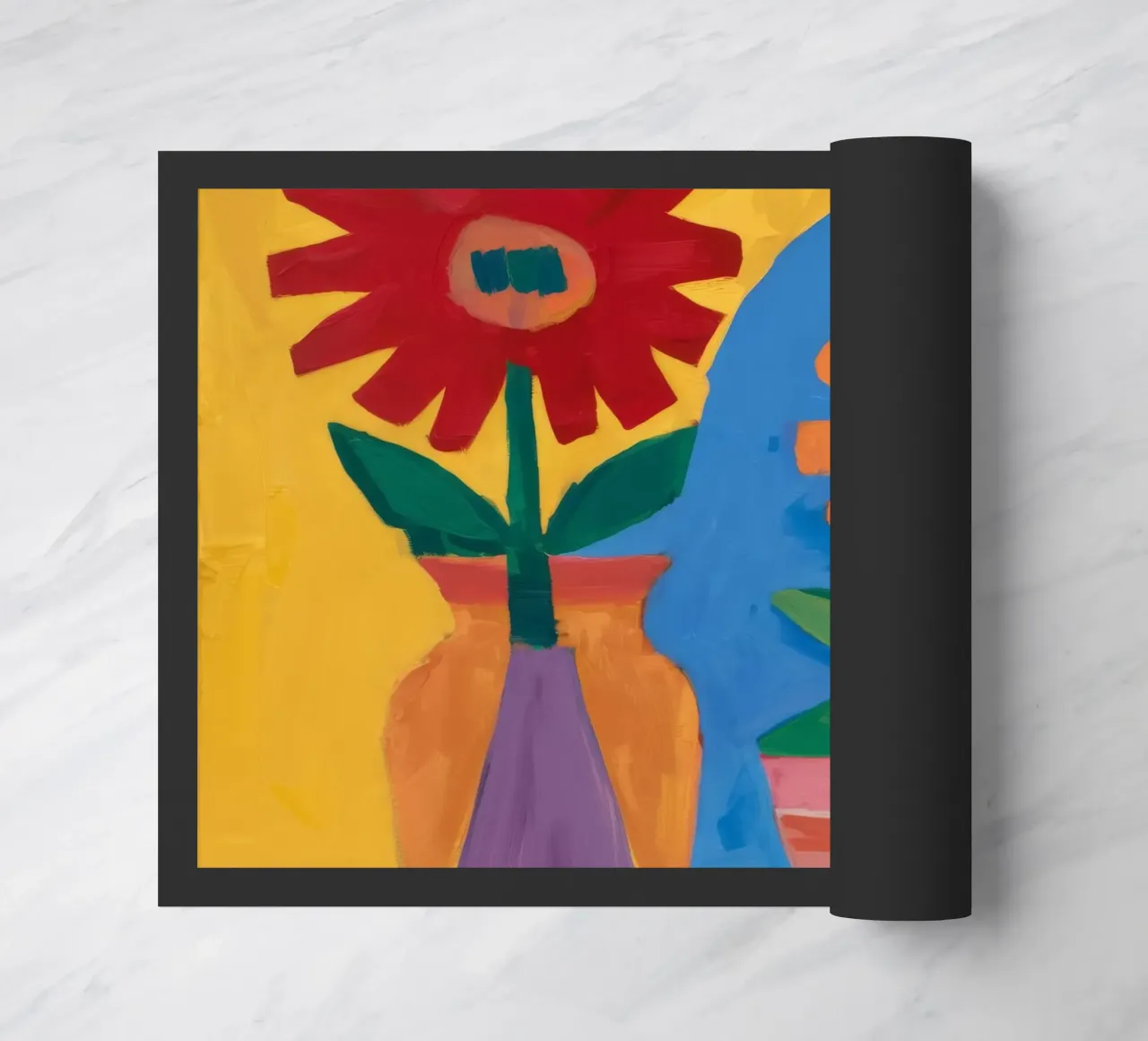 Fiori di colore primario zerbino da Pan Denim