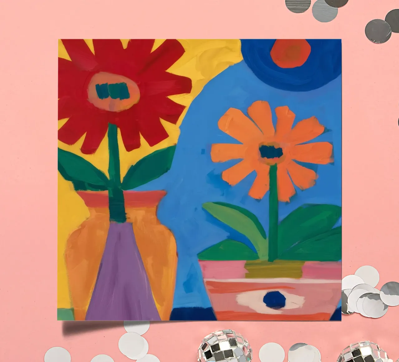 Primary Color Flowers sticker sheet by Pan Denim